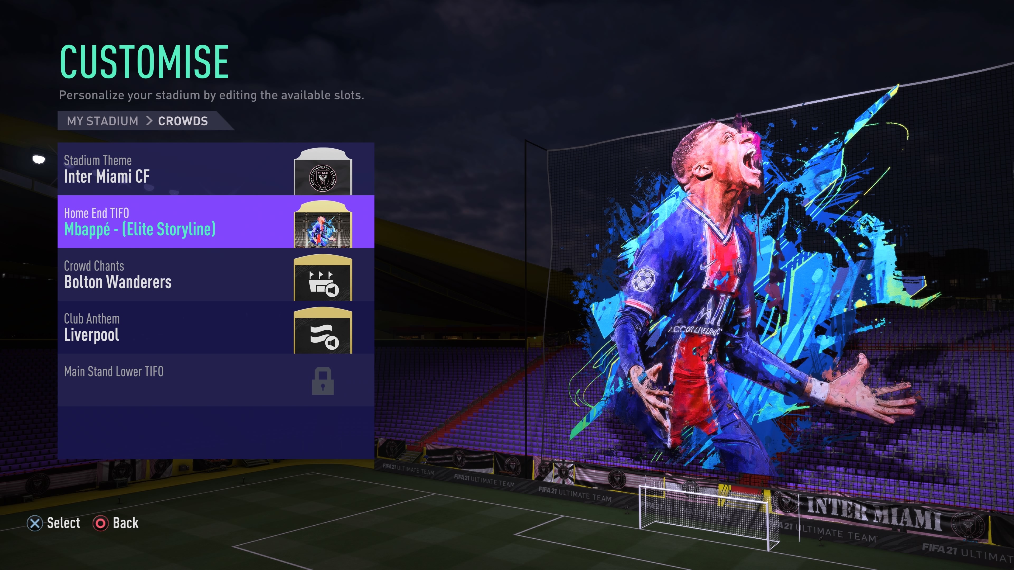 منوی FIFA 2021