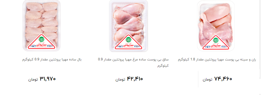 گوشت مرغ بسته بندی را چند بخریم؟