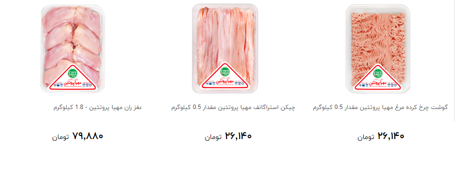 گوشت مرغ بسته بندی را چند بخریم؟