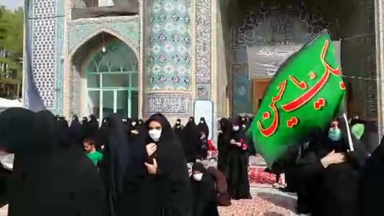مراسم عزاداری اربعین در امامزاده سید مرتضی (ع) کاشمر + فیلم