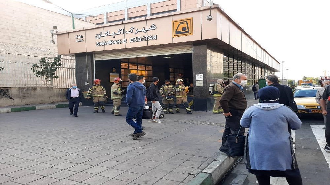 جزئیات حادثه آتش سوزی حد فاصل ایستگاه اکباتان تا ارم سبز