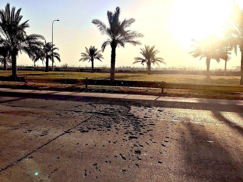 تصویری جدید از محل شهادت حاج قاسم سلیمانی در بغداد + عکس تصویری جدید از محل شهادت حاج قاسم سلیمانی در بغداد + عکس