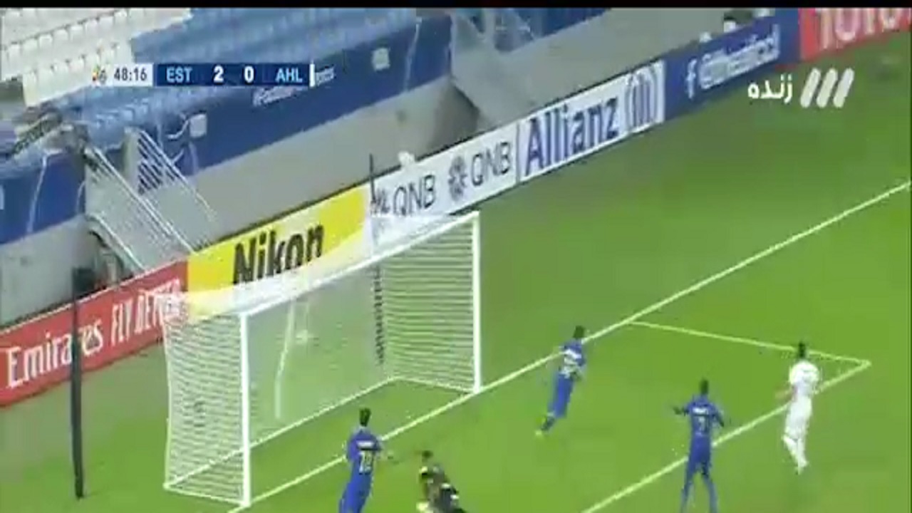 گل آفساید استقلال به الاهلی مورخ ۲ مهر ۹۹ + فیلم