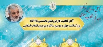 آغاز فعالیت کارگروه&zwnj;های تخصصی ۲۵ گانه بزرگداشت سالگرد پیروزی انقلاب اسلامی