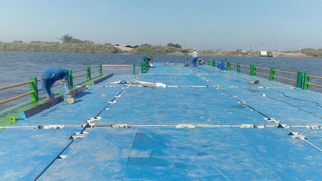 انسداد پل منیخ خرمشهربه علت تعمیرات