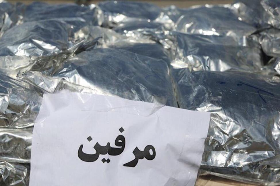 کشف یک تن مرفین از خودروی حامل کود در جیرفت