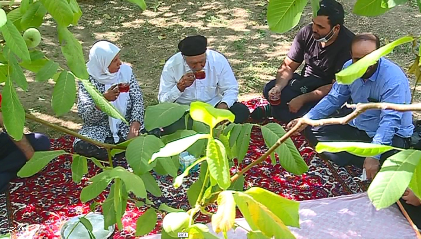خوشبختی حاجی بابا و خاله منیر در کنار فرزندان زندگی خوش زوج شازندی در کنار ۹ فرزند