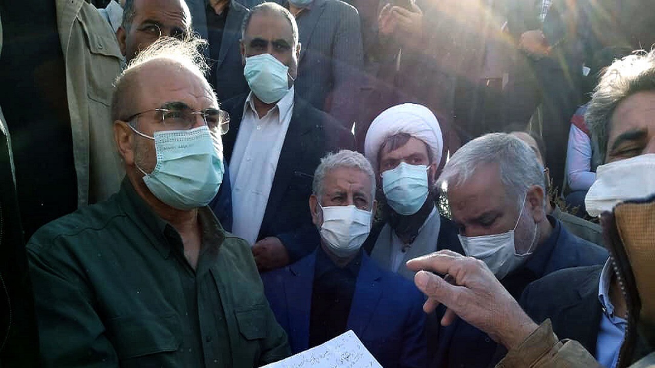 قالیباف از طرح آبیاری ۴۶ هزار هکتاری دشت سیستان بازدید کرد