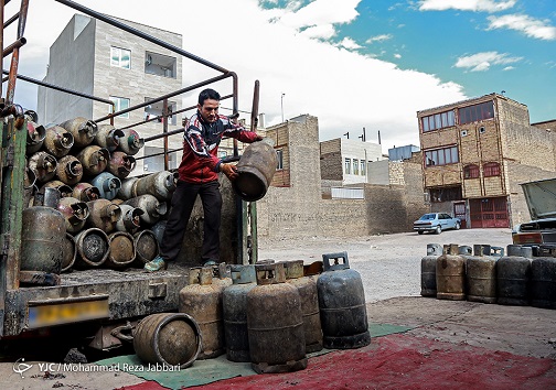 یکی از فروشندگان گاز مایع