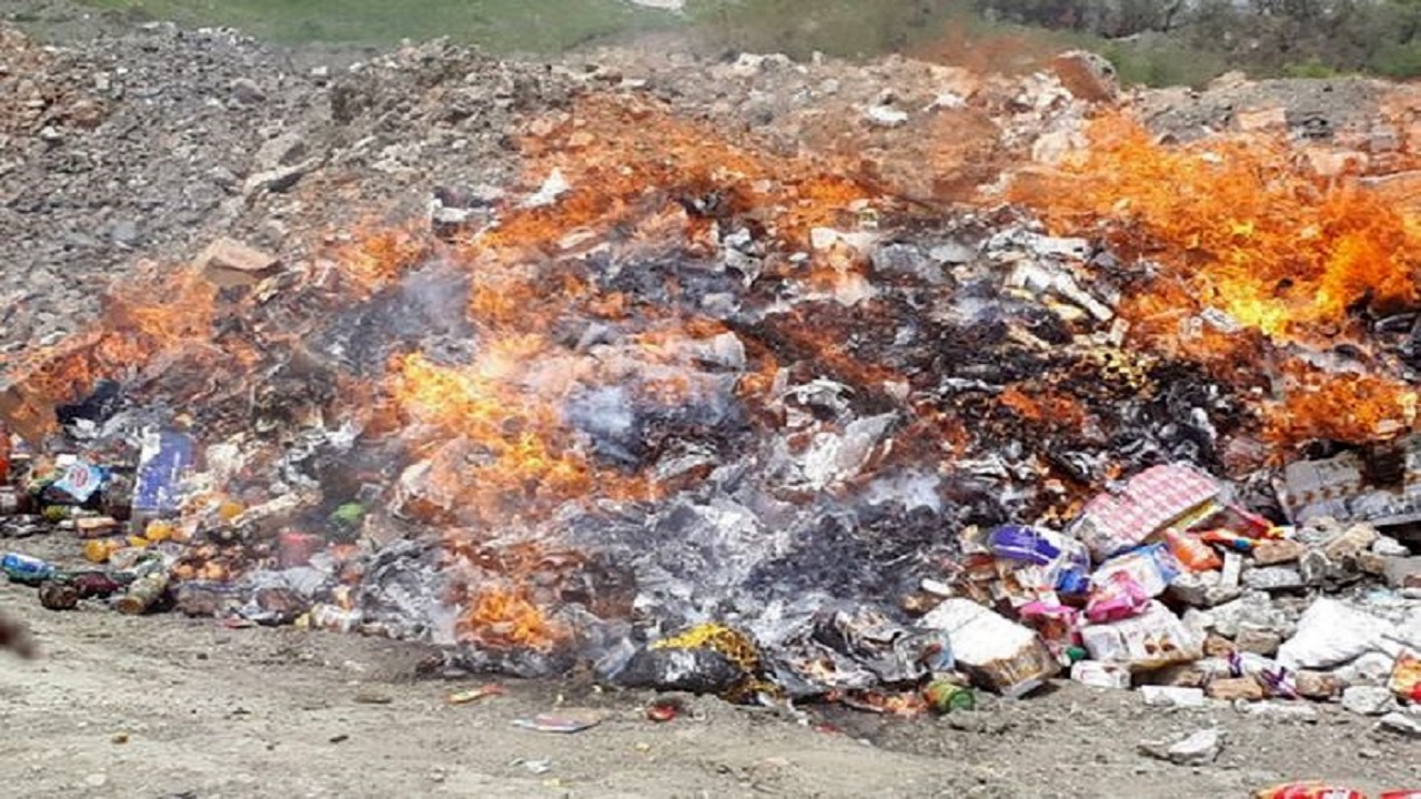 امحاء دو تن مواد غذایی فاسد در کرمانشاه