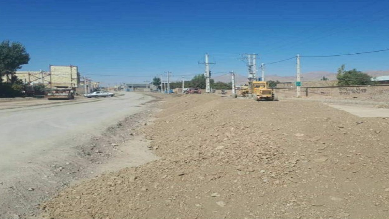 اجرای طرح احداث بلوار ورودی روستای اردلان