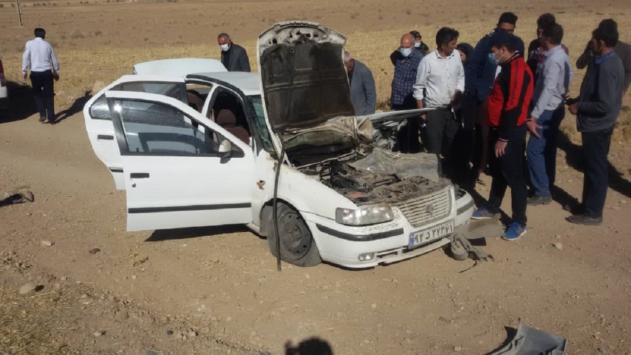 حادثه رانندگی در چهارمحال و بختیاری با ۲ مصدوم