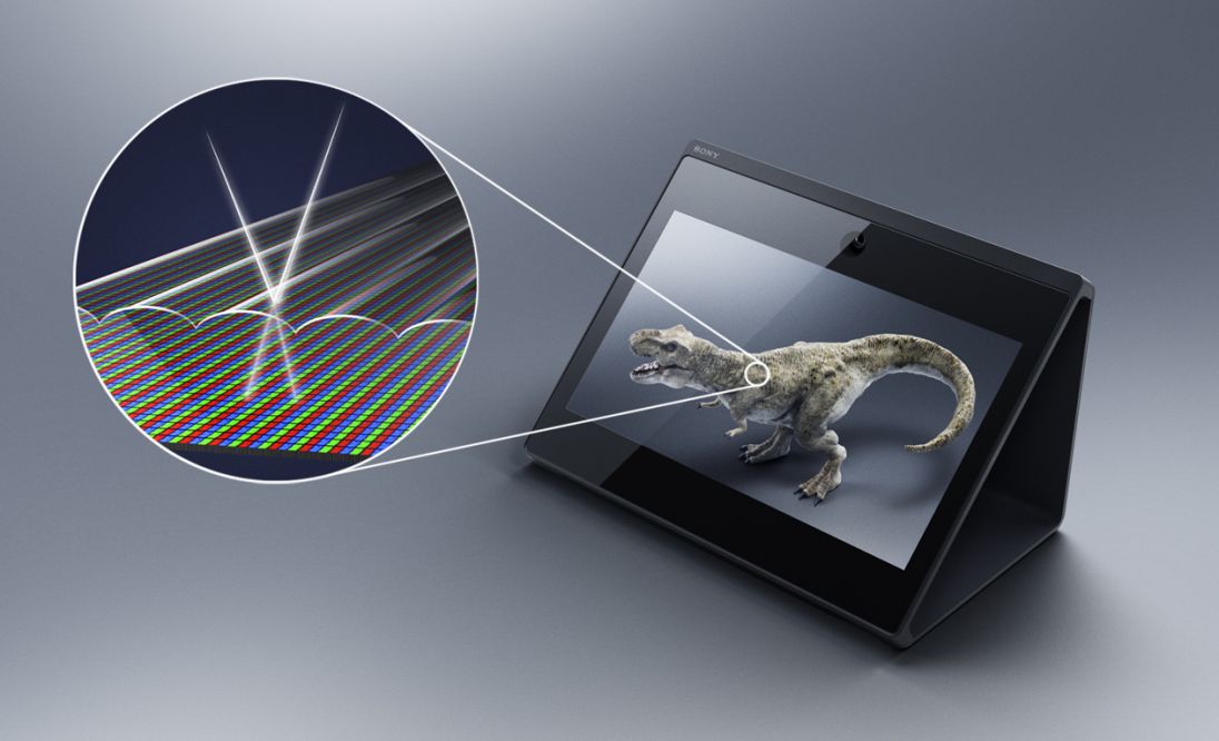 تصویر نمایشگر SR Display سونی نمایش محتوای ۳ بعدی را بدون عینک با نمایشگر SR Display سونی