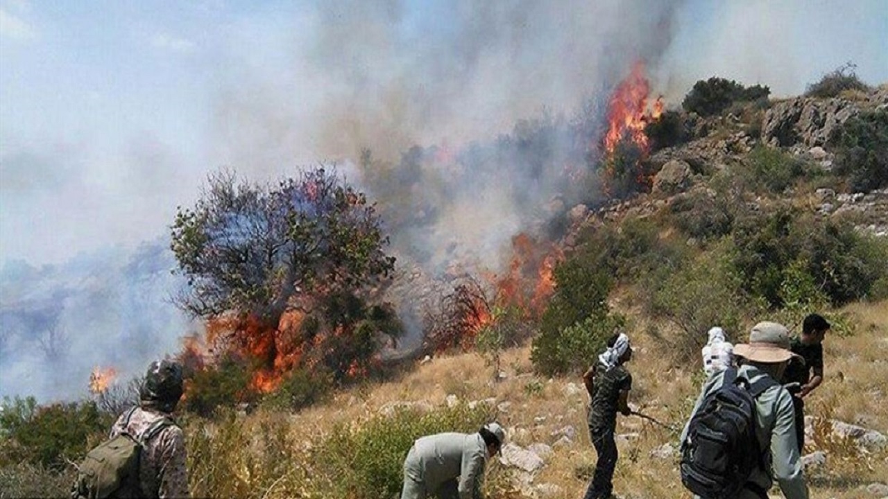 جدال با آتش در ارتفاعات کوه پهن