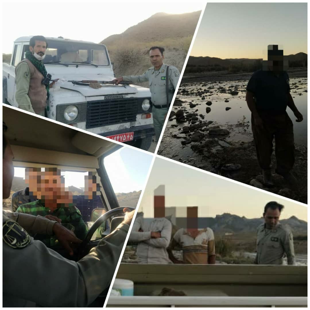 دستگیری شکارچیان متخلف در رابر