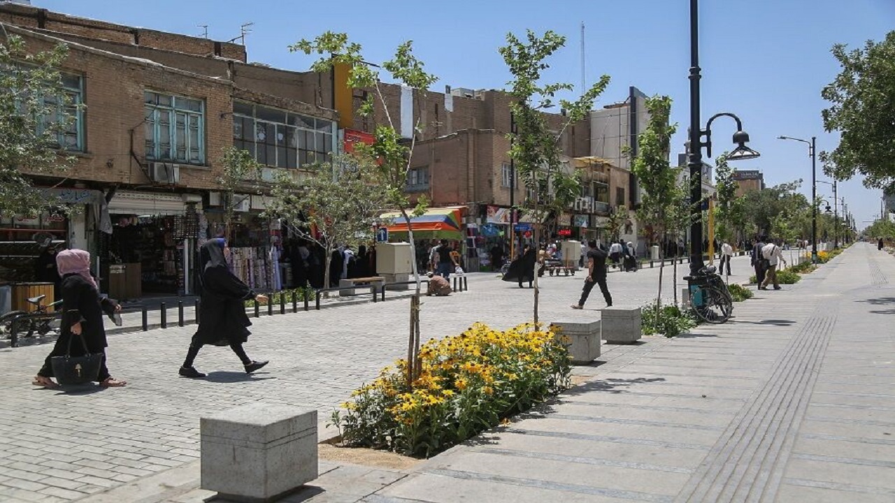 جزییات پیاده راه شدن خیابان مدرس استان کرمانشاه
