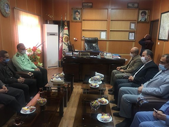 دیدار مدیر کل و معاونان صدا و سیما مرکز همدان با فرمانده  انتظامی استان