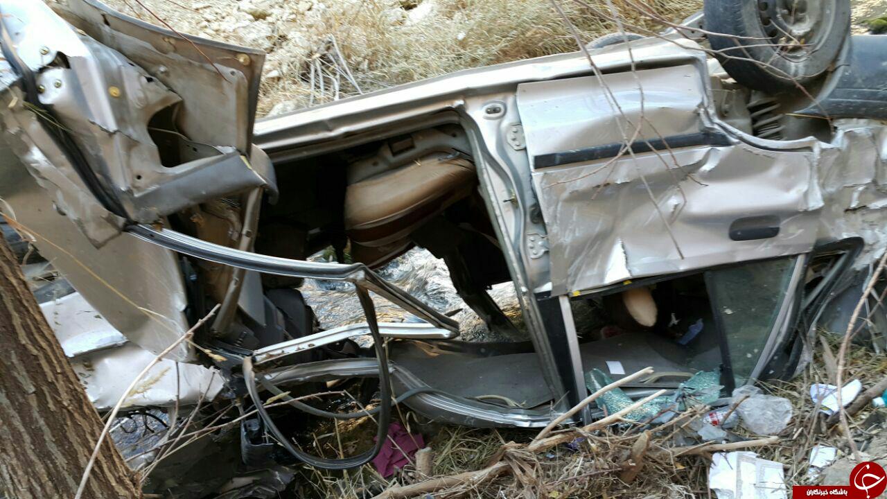 سقوط خودرو به داخل دره حادثه ساز شد