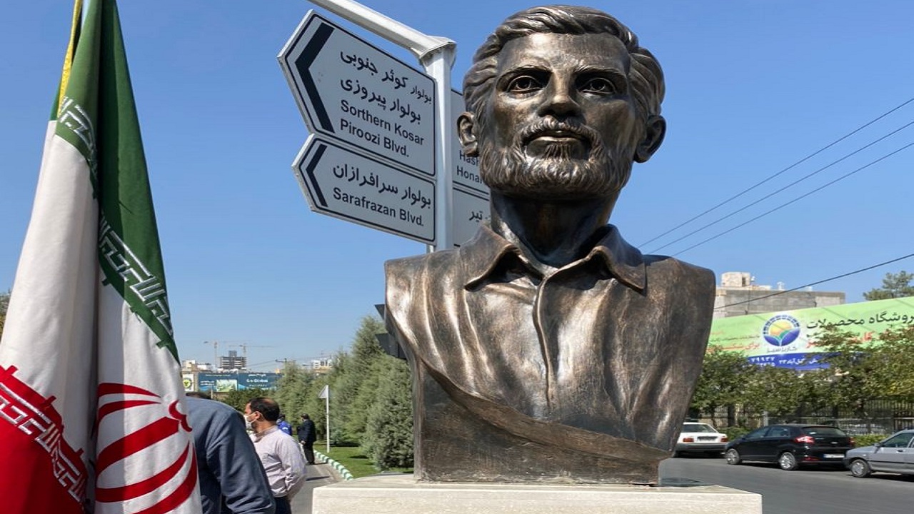 رونمایی از سردیس شهید صارمی در مشهد