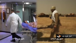 اذان و اقامه رهبر انقلاب در گوش فرزند شهيد بلباسی + فیلم