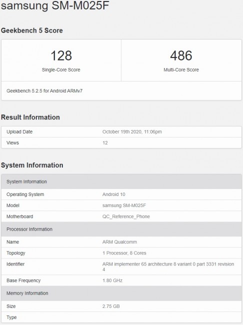 نتایج بنچمارک از پایین رده جدید سامسونگ 