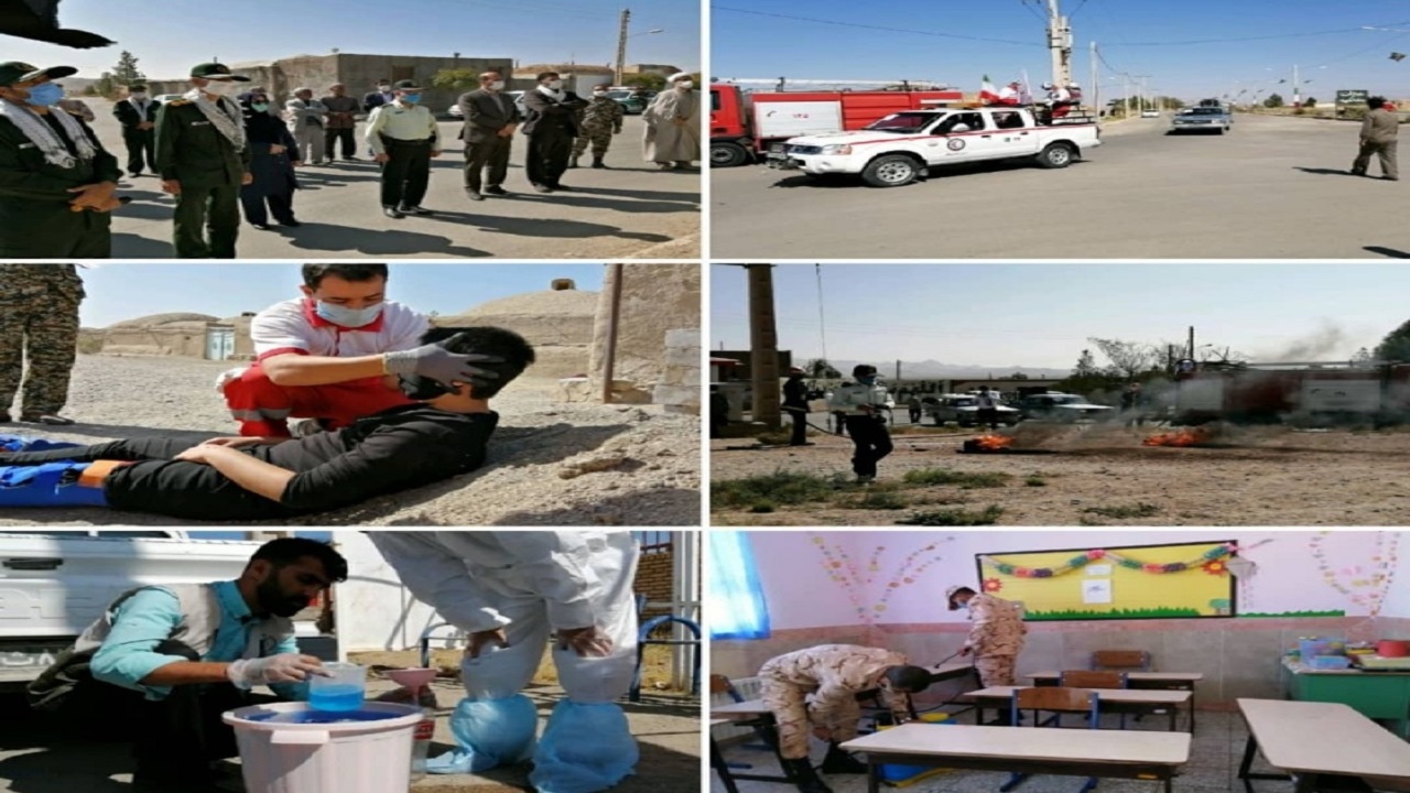 برگزاری رزمایش جهاد خدمت رسانی در شهرستان خوسف