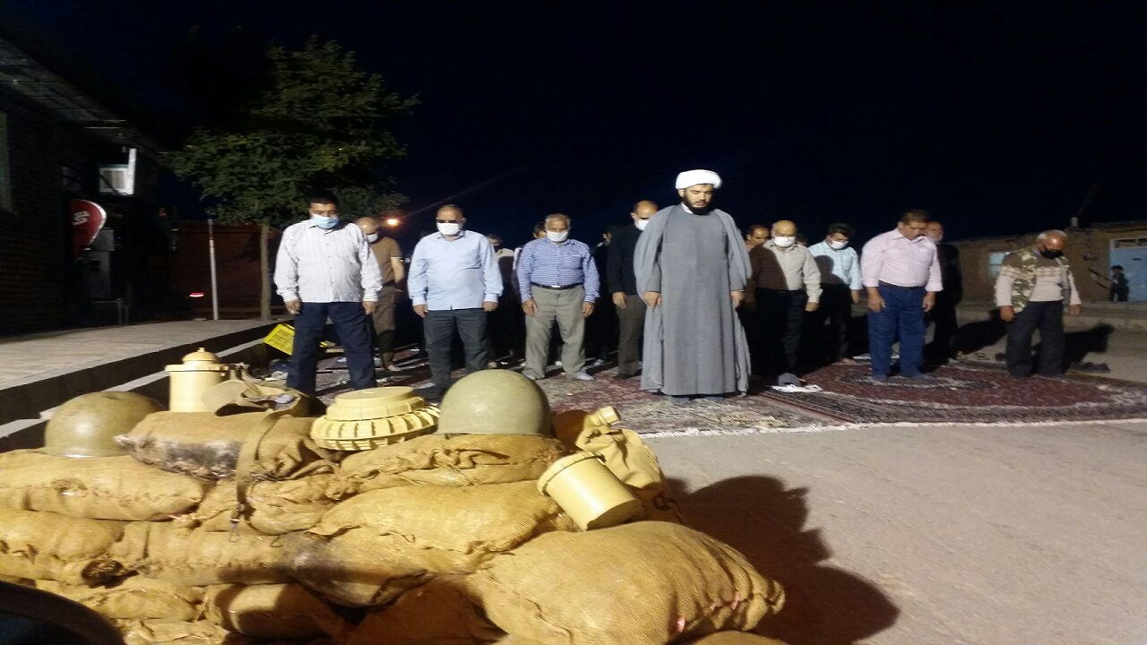 مراسم هفته دفاع مقدس در خرمدشت تاکستان + تصاویر