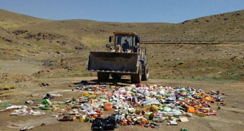 امحای ۴ هزار و ۹۰۰ کیلوگرم مواد غذایی فاسد در مراغه