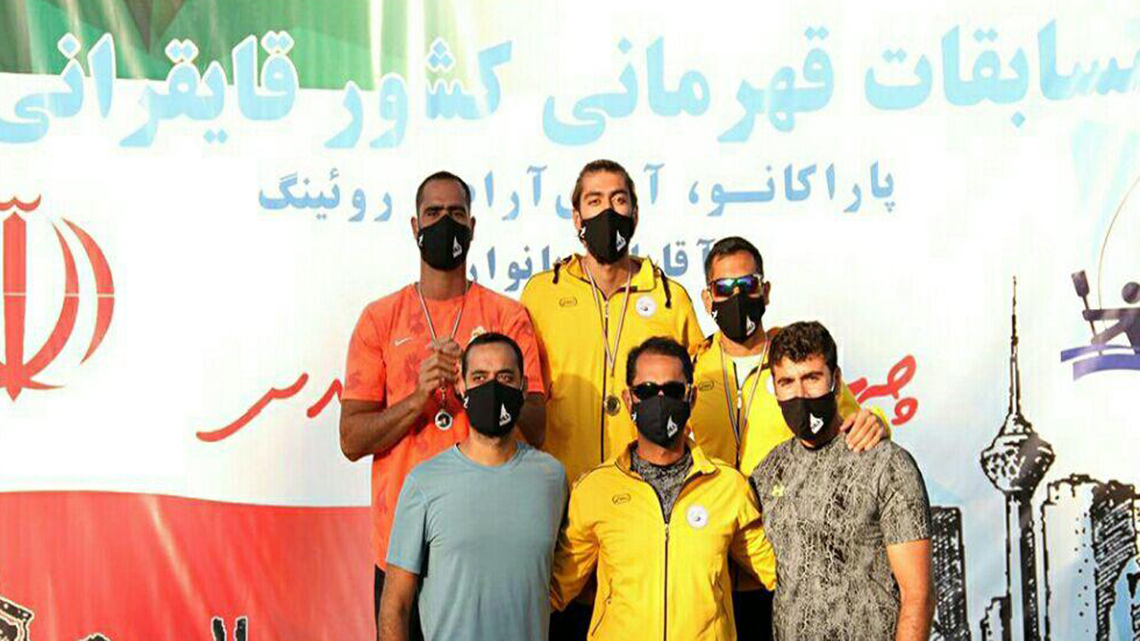 عنوان سوم مازندران در رقابت‌های قایقرانی قهرمانی کشور