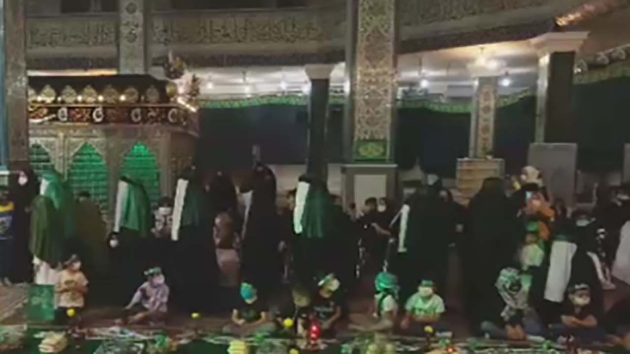 برگزاری مراسم عزاداری حضرت رقیه(س) در اهواز + فیلم