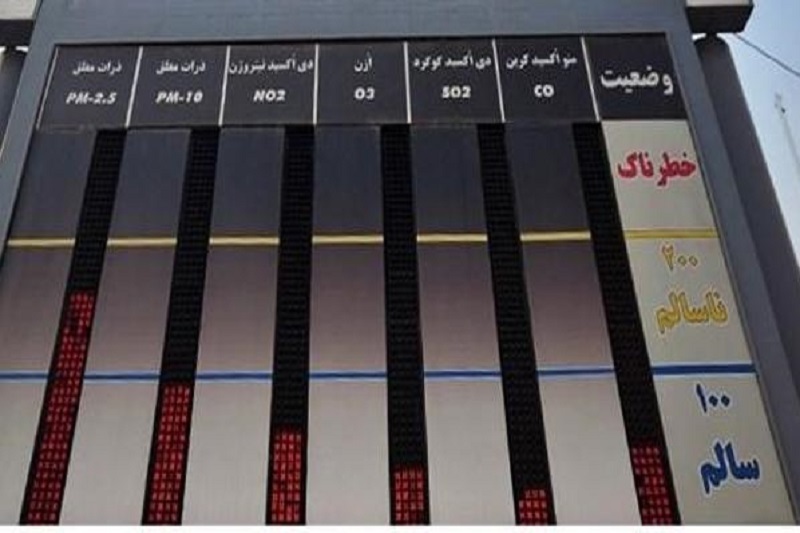 نصب دستگاه پایش کیفی هوا در انار
