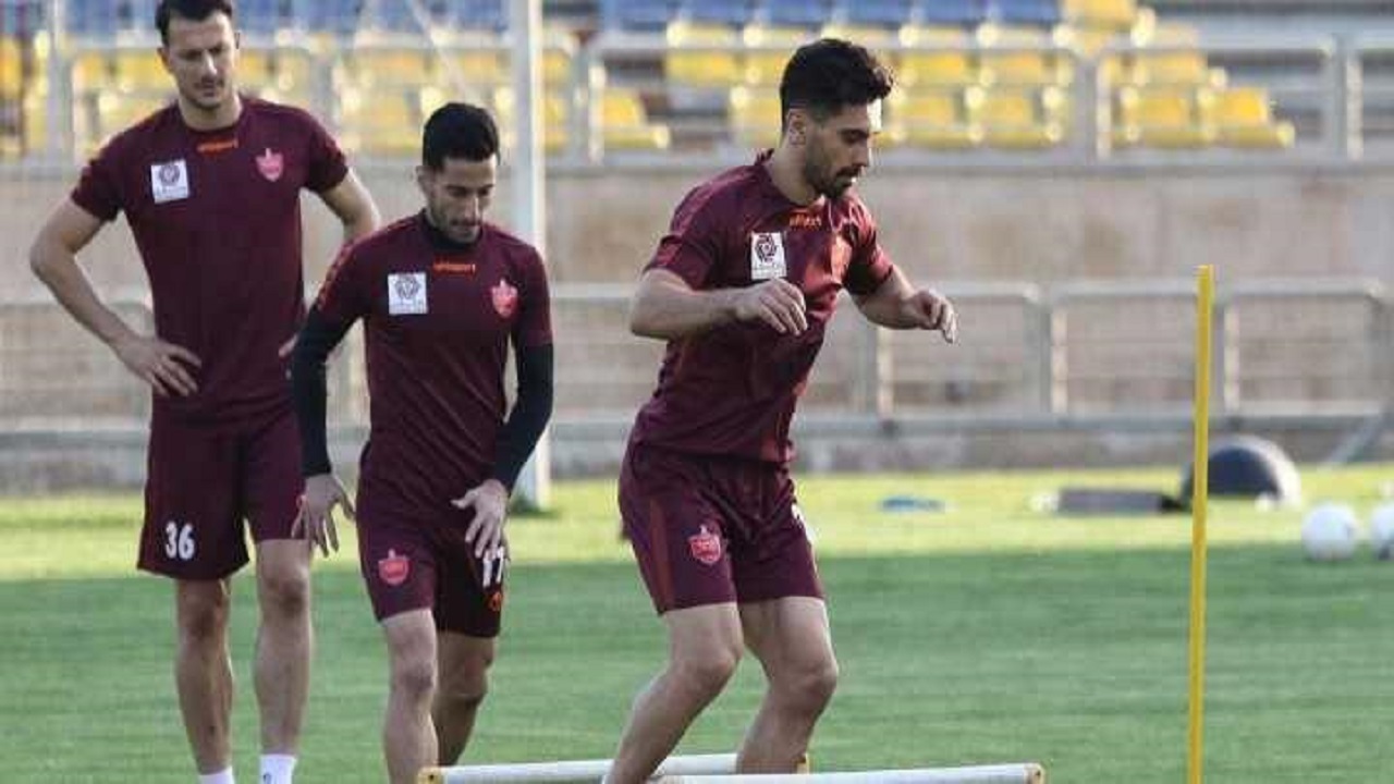 تمرین ریکاوری پرسپولیسی‌ها در ورزشگاه کاظمی