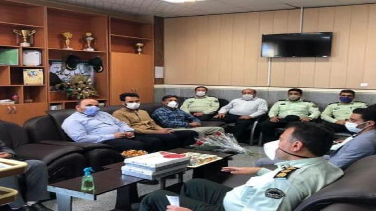دیدار بخشدار و دهیاران مرکزی با فرماندهی نیروی انتظامی هفتکل 