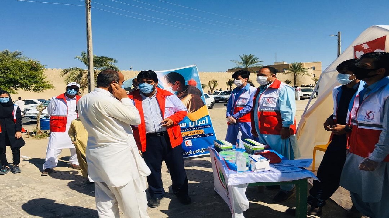 افزون‌بر ۶ هزار عدد ماسک در ایرانشهر توزیع شد