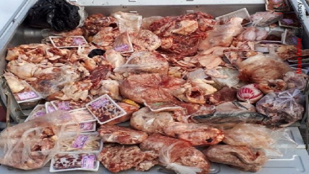 کشف گوشت قرمز و سفید فاسد درنظرآباد