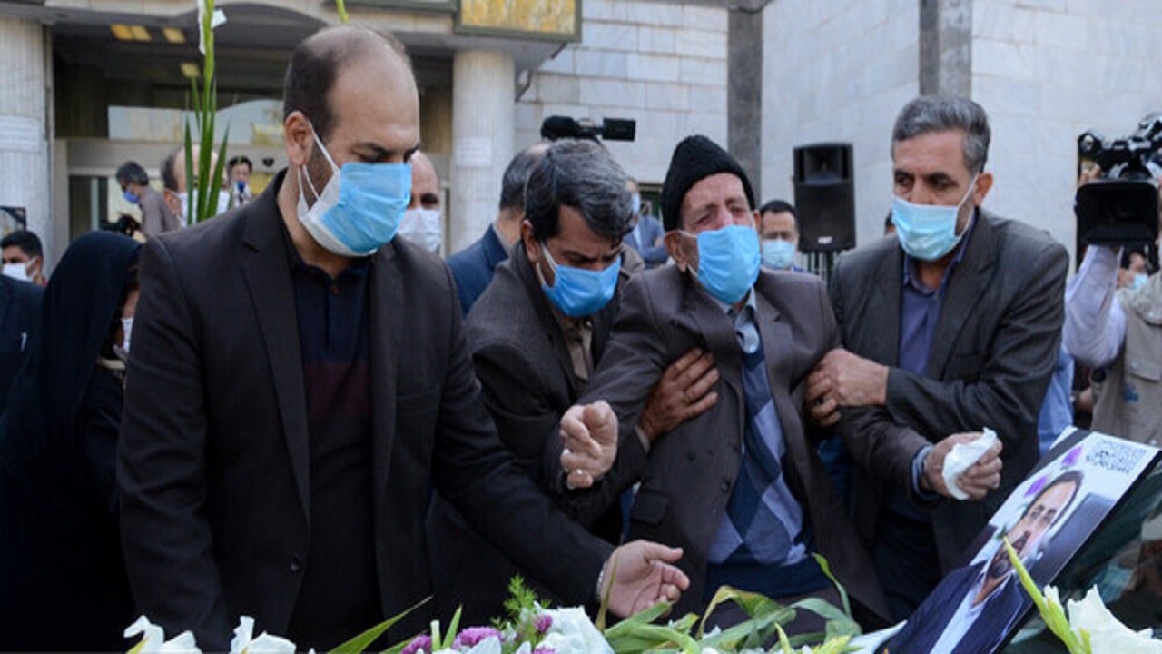 خاکسپاری مدیرکل فرهنگ وارشاد اسلامی آذربایجان‌شرقی درسلماس