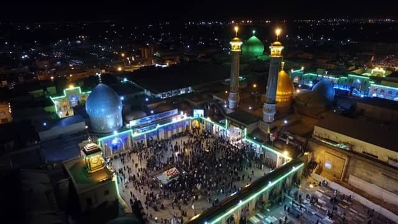 صحن‌ حرم عبدالعظیم (ع) به نام مبارک پیامبر اعظم (ص) مزین شد