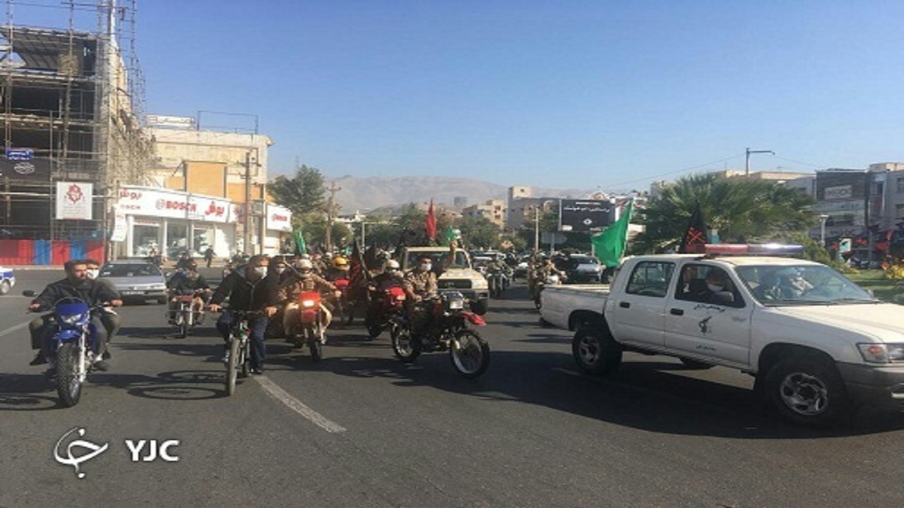 برگزاری راهپیمایی خودرویی در فردیس
