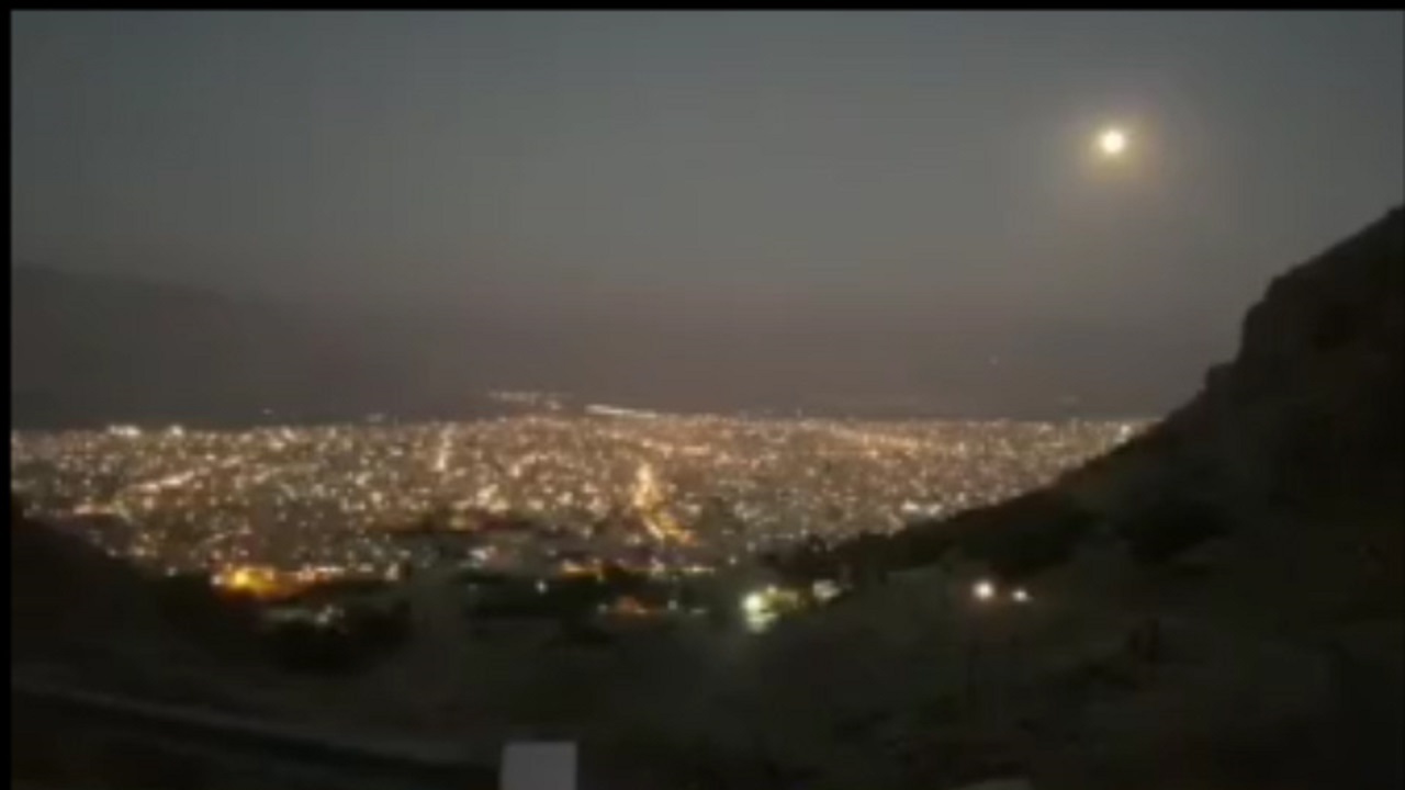 شب مهتابی ایذه از نمای الهک + فیلم