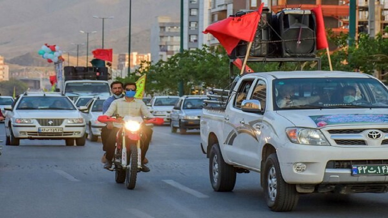 حرکت کاروان شادی خودرویی در خوسف