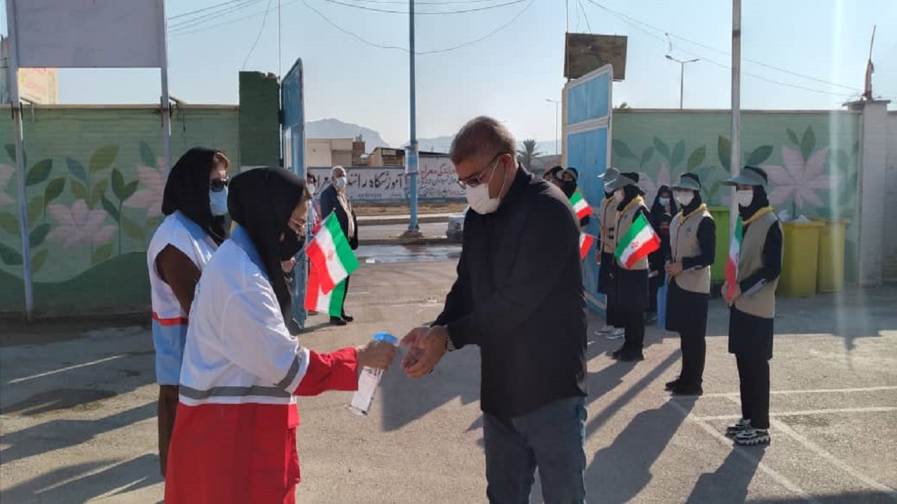 مشارکت آمران سلامت امیدیه در مراسم گرامیداشت ۱۳ آبان