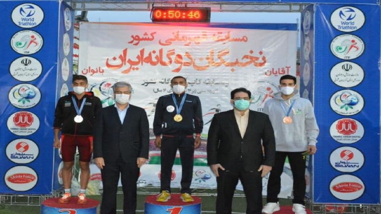 ورزشکار کردستانی نشان طلای دواتلون بخش نخبگان را کسب کرد
