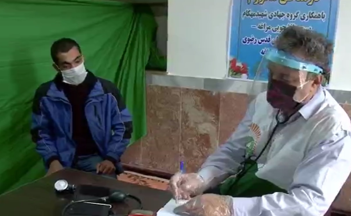 همت جهادی برای ویزیت رایگان روستاییان مراغه