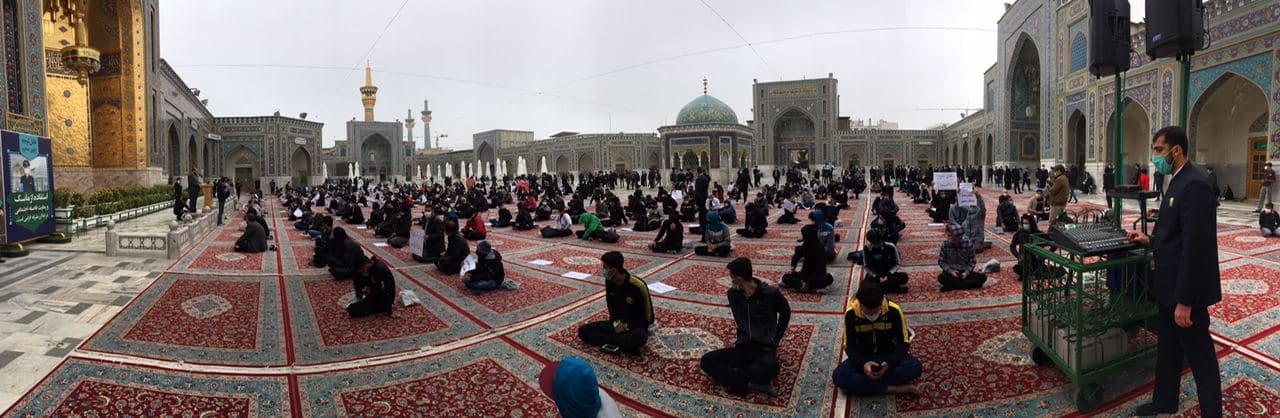 تجمع ورزشکاران مشهدی در محکومیت هتک حرمت به ائمه اطهار (ع)