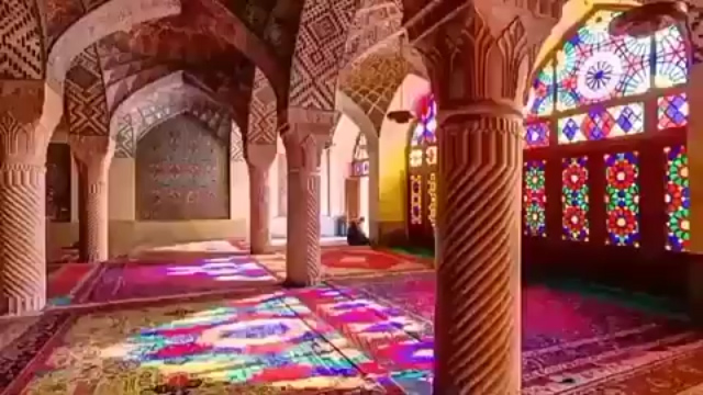مسجد فوق العاده زیبا در شیراز + فیلم