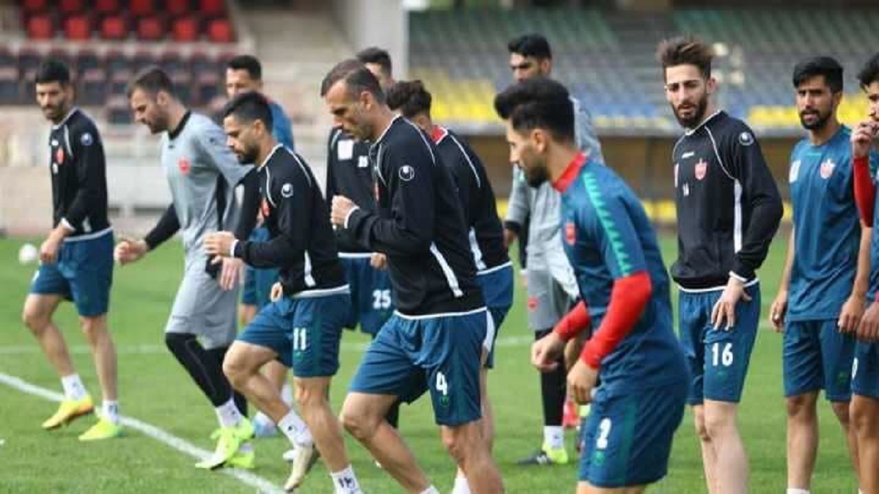 تمرین سه‌شنبه پرسپولیس در هوای مطبوع پائیزی