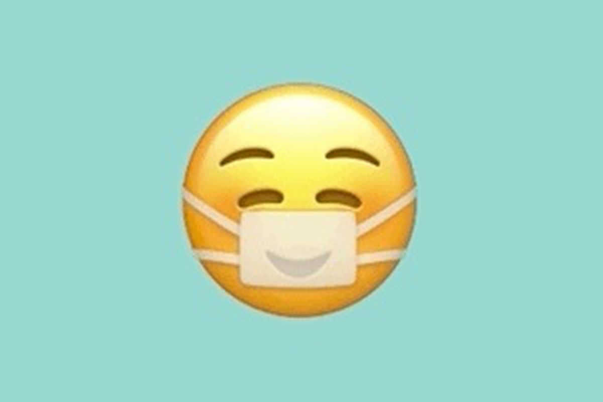 استفاده اپل از شکلک دارای ماسک بهداشتی