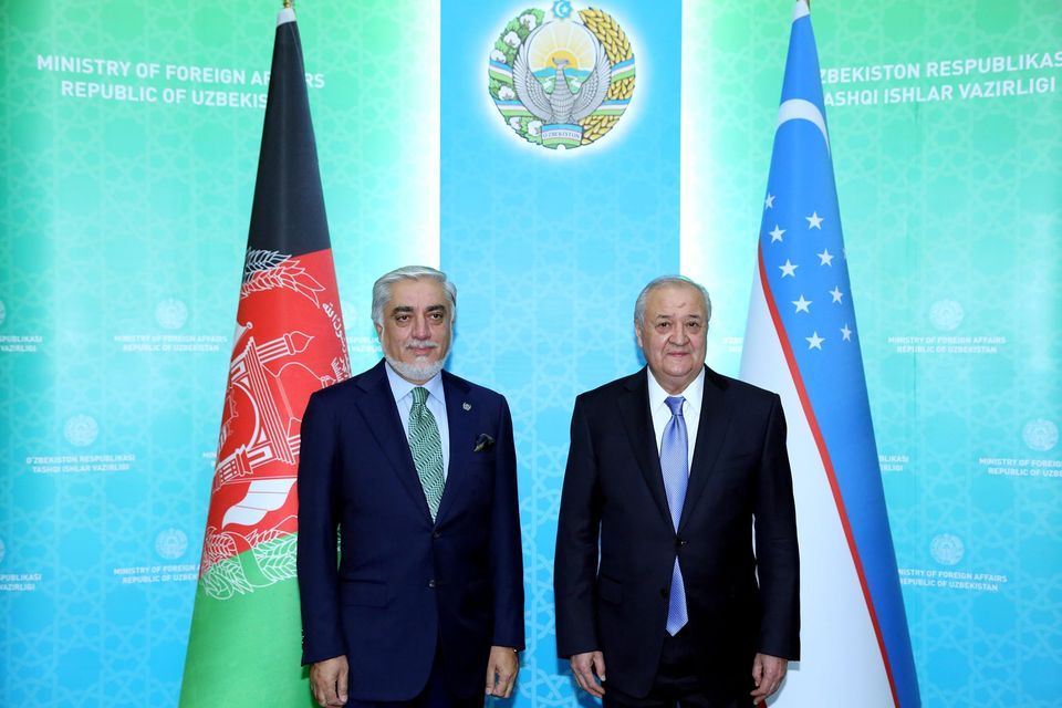 دیدار و گفتگوی عبدالله با وزیر خارجه ازبکستان در تاشکند