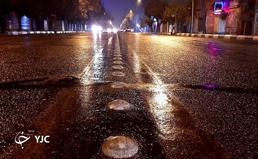 جلوه هایی از نخستین بارش پاییزی در یزد
