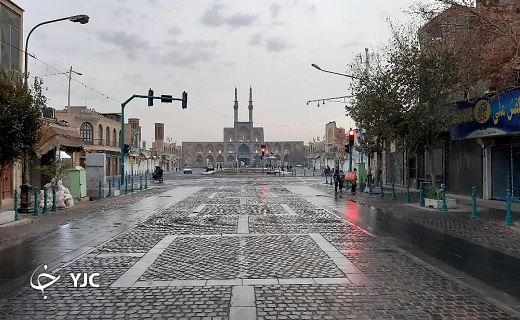 جلوه هایی از نخستین بارش پاییزی در یزد